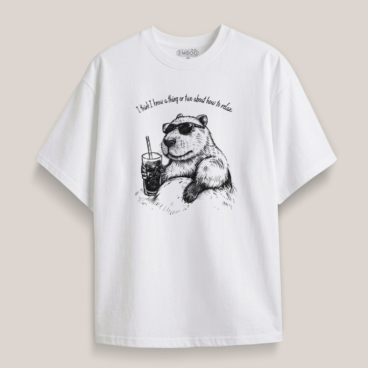 Camiseta Capibara con gafas