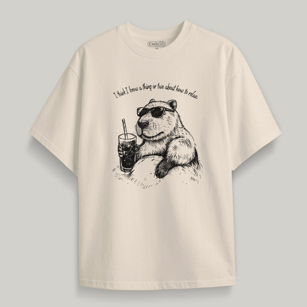 Camiseta Capibara con gafas