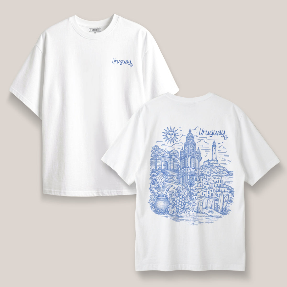 Camiseta Uruguay azul